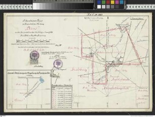 Situationsriss der Braunkohlenmutung"Arno"bei Eichberg Krs. Filehne
