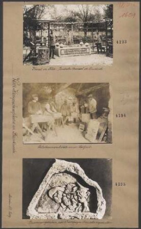 Bildhauerwerkstätte an der Westfront