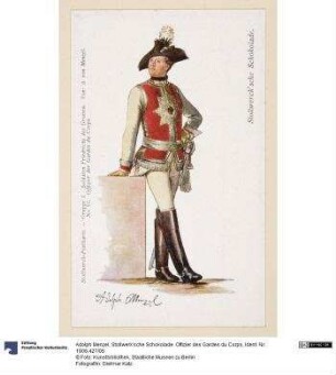 Stollwerk'sche Schokolade. Offizier des Gardes du Corps
