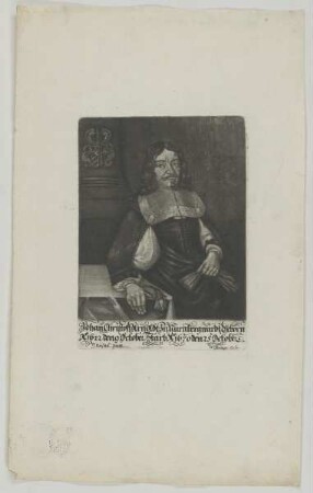 Bildnis des Johan Christoff Arnoldt