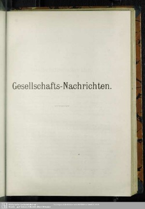 Gesellschafts-Nachrichten