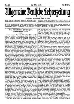 Was ist deduktive Psychologie? (Schluß)