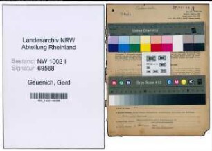 Entnazifizierung Gerd Geuenich , geb. 12.03.1907 (Lagerist)