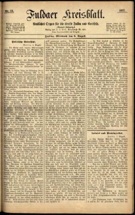 Ausgabe vom Mittwoch, den 08. August 1877.