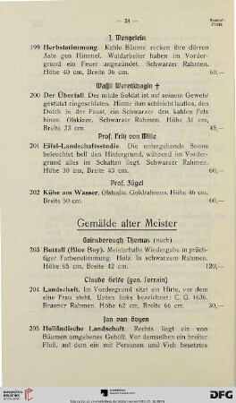 Gemälde alter Meister (Nr. 203-242)