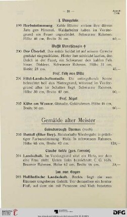 Gemälde alter Meister (Nr. 203-242)