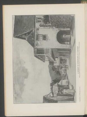A street in Kingstown, St. Vincent - [Illustration] : Which sufferd from the eruption which followed that in Martinique. Copyright. J. Murray Jordan.