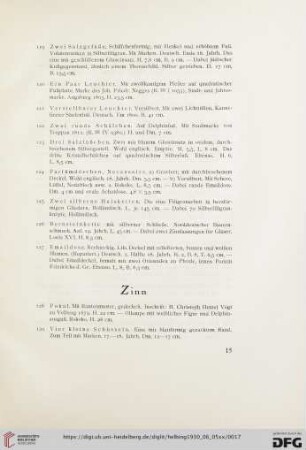 Zinn (Nr. 128-145a)