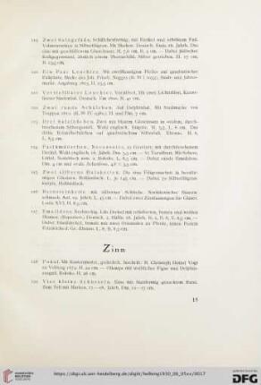 Zinn (Nr. 128-145a)