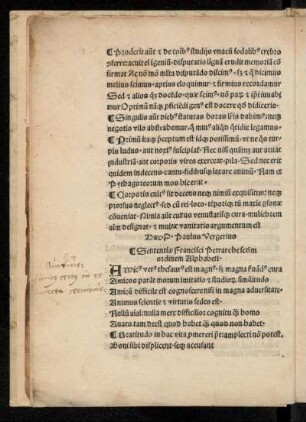 Sententiae Francisci Petrarche [...] ordinem Alphabeti