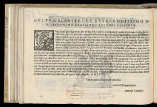 Dedikation an Hieronymo Ragazzano, Bischoff von Bergamo von Giovanni Cavaccio