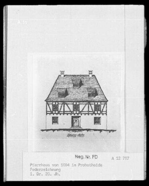Pfarrhaus von 1694 in Probstheida
