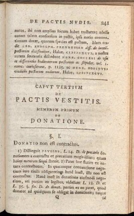 Capvt Tertivm De Pactis Vestitis