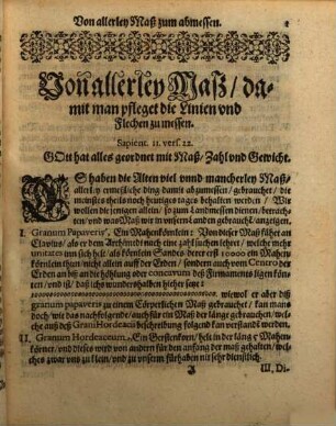 Geometriæ Practicæ Novæ, Tractatus II.. Ohne einig Künstlich Geometrisch Instrument, allein mit der Meßruhte und etlichen Stäben (welche ein Landmesser deß absteckens halben nit wol entrahten kan) zur noht, vielerley weite, breite, länge, höhe vnd tieffe zu erkundigen, Allerley Flechen, als Felder, Wisen, Holtzwachs, Teiche, &c. außzumessen, vnd dann solche, wie auch Städte, Vestungen, Schlösser vnd andere Gebäw in Grund zu legen, vnd auffs Papier zu bringen, oder aber die gerissenen Figuren abzutragen, vnd auff dem Lande abzustecken