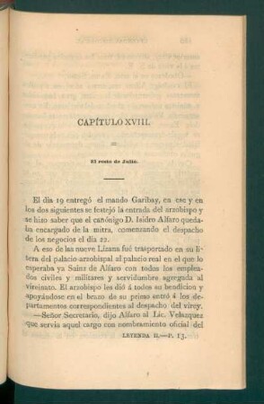 Capítulo XVIII. - El resto de Julio.