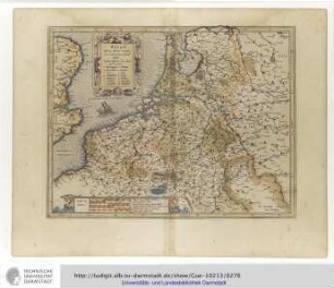 Belgii inferioris descriptio emendata cum circumiacentium regionum confinijs