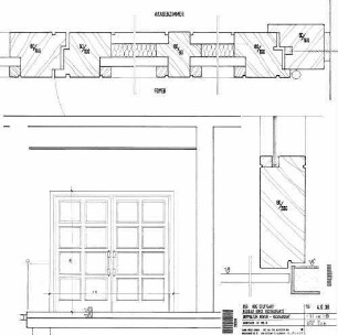 Stuttgart Hbf: Neuplanung eines Restaurants/ DSG - Doppentür Foyer zum Akadenzimmer Empfangsgeb. Restaurant