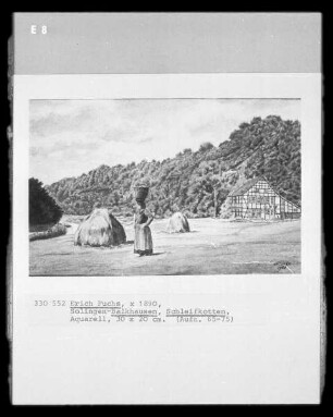 Schleifkotten (und Bäuerin; Solingen-Balkhausen)