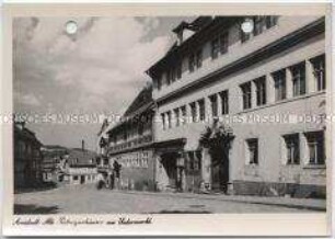 Arnstadt, Alte Patrizierhäuser am Untermarkt