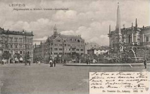 Leipzig: Augustusplatz u. Niederl. Versich.-Gesellschaft