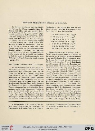21/22.1922/24: Historisch-epigraphische Studien in Venezien