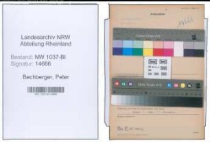 Entnazifizierung Peter Bechberger , geb. 12.06.1895 (Lehrer)