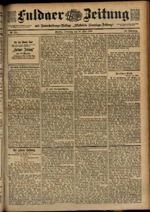Ausgabe vom Dienstag, den 30. Mai 1899.