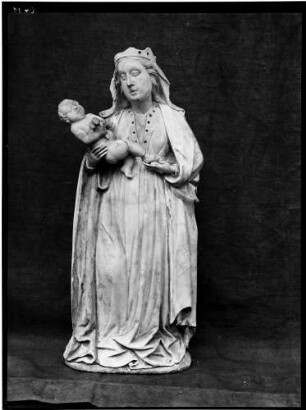 Kloster Lichtental Alabasterfigur Madonna mit Kind (Mitte 15. Jahrhundert)
