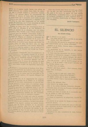El silencio