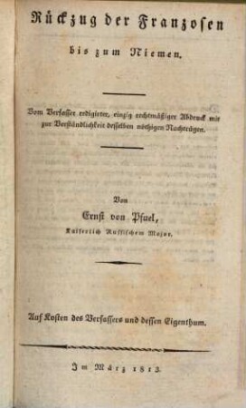 Rückzug der Franzosen bis zum Niemen