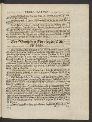 Der Römischen Theologen Teutsche Bücher.