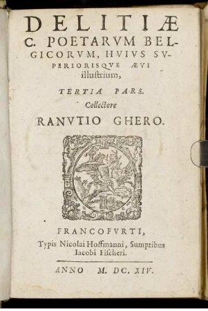 3: Delitiae C. Poetarum Belgicorum, Huius Superiorisque Aevi illustrium. 3