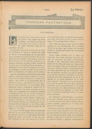 Crónicas fantásticas : Una condena
