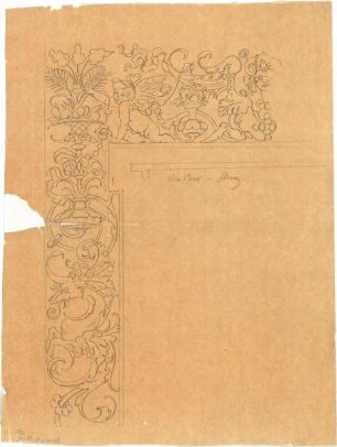 Lange, Ludwig; Florenz (Italien), Via Corsi ; Palazzo, Dekoration - Detail