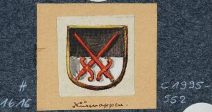 Darstellung des sächsische Kurwappen