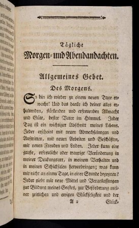 3-56, Tägliche Morgen- und Abendandachten.