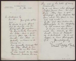 Schreiben an Hermann Muthesius (Brief)