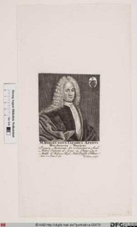 Bildnis Sigmund Jacob Apin(us)