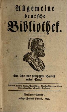 Allgemeine deutsche Bibliothek. 56. 1783