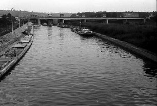 Lauffen: Schleuseneinfahrt an der Neckarstaustufe