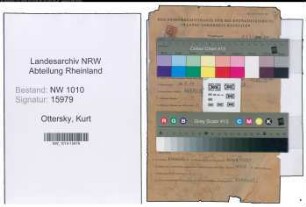 Entnazifizierung Kurt Ottersky , geb. 16.08.1909 (Arzt)