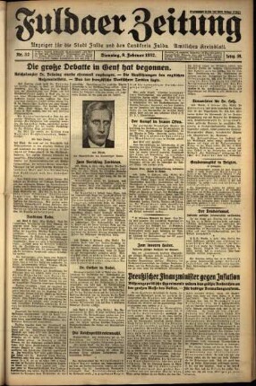 Ausgabe vom Dienstag, den 09. Februar 1932.