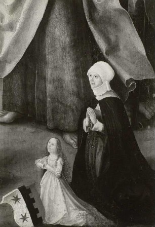Kreuzigung mit Maria, Johannes, Petrus, Paulus und Andreas