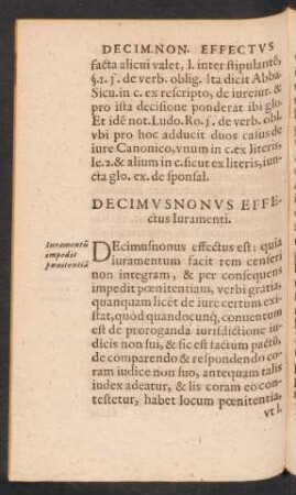 Decimus Nonus Effectus Iuramenti.