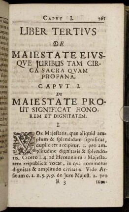 Liber Tertius. De Maiestate Eiusque Juribus Tam Circa Sacra Quam Profana.