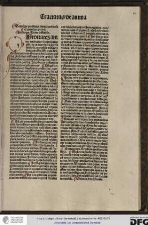 Sequitur predictus tractatus de anima.