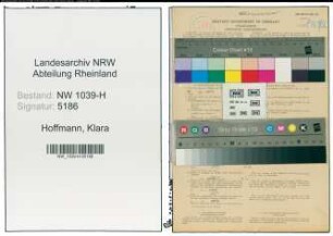 Entnazifizierung Klara Hoffmann , geb. 29.04.1894 (Lehrerin)