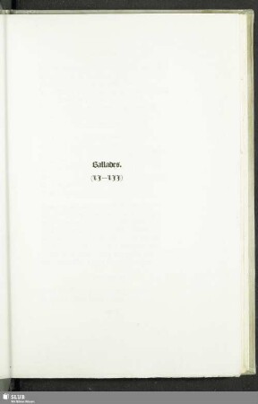 Ballades. (LI-LII)