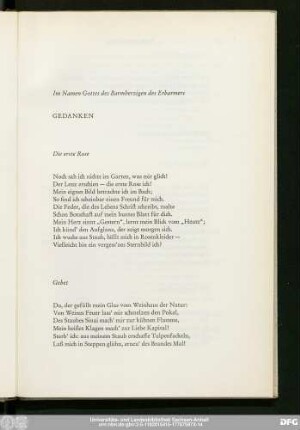 Gedanken