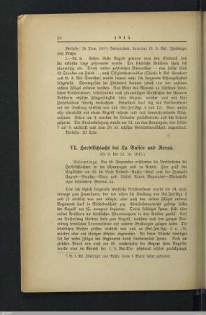 VI. Herbstschlacht bei La Bassée und Arras